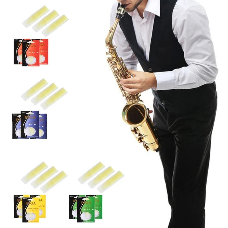 Description Picture 4 of itemAlto Saxophone Sax Reeds Strength 1.5 2.0 2.5 Alto Saxophone Reeds Resin Saxophone Reed for Clarinet Soprano or Alto Sax