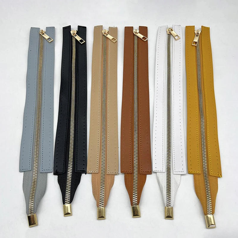 Description Picture 6 of item30cm DIY Zipper For Woven Bag Hardware PU Leather Zipper Sewing Accessories Metal Zipper For Clothes Shoes Supplies
