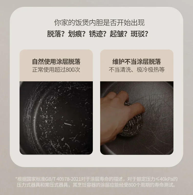 Description Picture 5 of item220V Joyoung Household Non-stick Stainless Steel Rice Cooker, 4L Multifunctional Electric Rice Pot AMC