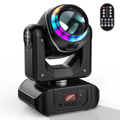 Fieryzeal 120W 10 Gobos 8 Colors for Wedding LED Stage Light Moving Head Light Christmas Birthday DJ Disco KTV Event Party Show