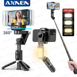 360 Rotation Desktop Gimbal Handheld Stabilizer for Mobile Phone Shooting, Gimbal Selfie Stick Face Follow Stand Monopod Tripod