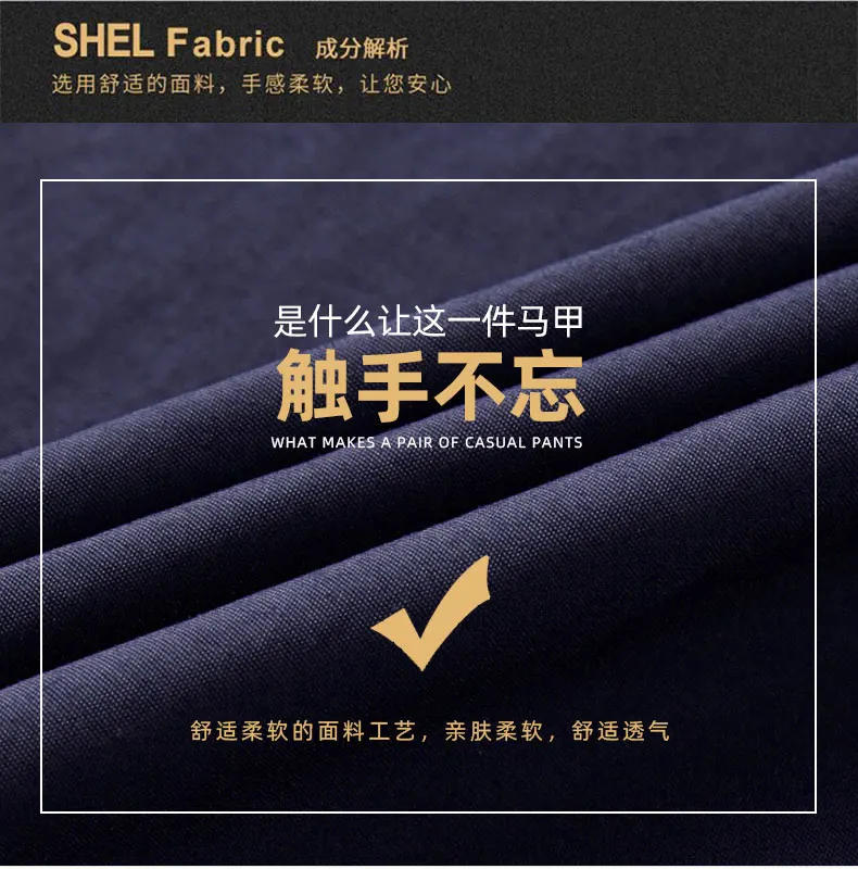 Description Picture 4 of item2024 New Summer Men's Tank Top Casual Fashion Multi Pocket Solid Color Sleeveless Jacket Men's Zipper Regular Work Waistcoat