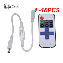 1~10PCS RF Wireless Remote Switch Controller Dimmer for Mini LED Strip Light New EVM