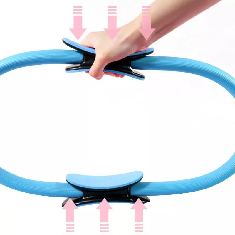 Description Picture 5 of itemWomen Yoga Pilates Circles Home Gym Equipments Yoga Pilates Accessories Fitness Hoop Inner Thigh Exerciser Yoga Wheel Sports