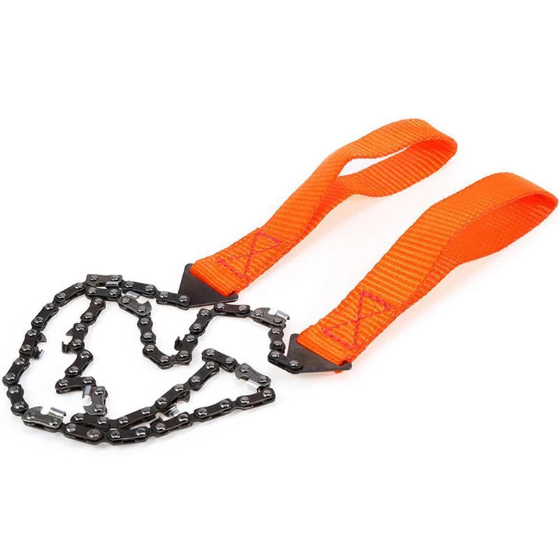 Description Picture 4 of itemPortable Survival Hand Zipper Saw 65 Manganese Steel Gardening Wood Cutting Chain Saw Outdoor Emergency Camping Hiking Tools