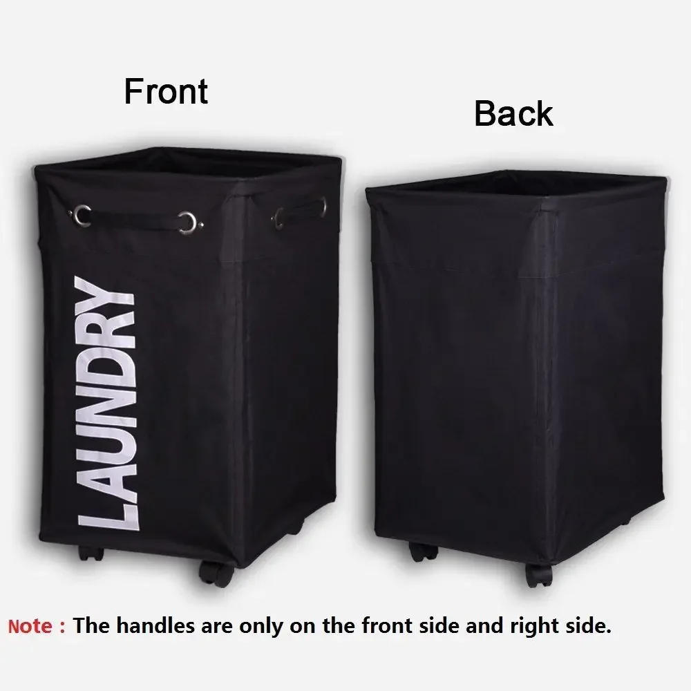 Description Picture 5 of itemRolling Laundry Hamper with wheels Waterproof and Collapsible Laundry Baskets  For Clothes Toys Clothes Basket with Mesh Cover