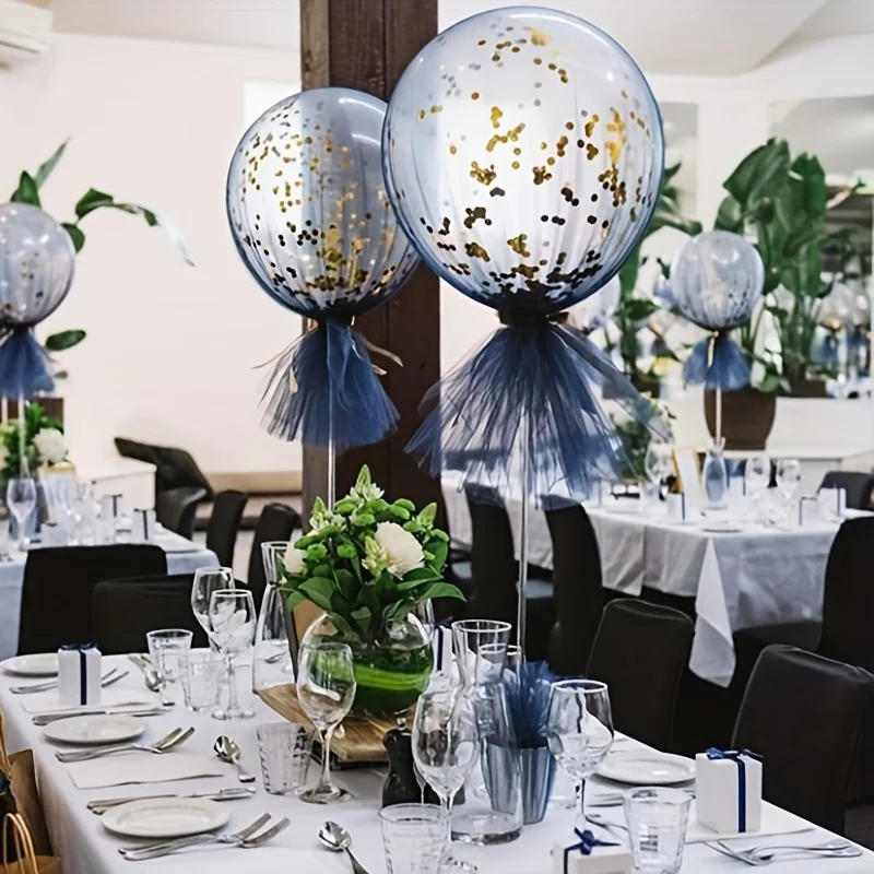 Description Picture 3 of item2/4set 35cm Birthday Party Decor Balloons Stand Wedding Table Balloon Holder Column Baloon Stick Globos Birthday Decoration