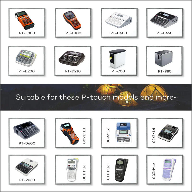 Description Picture 5 of item1-4PK White on Berry Pink 12mm Laminated Matt Label Tape Compatible for Brother TZE-MQP35 TZ-MQG35 M31 for P-Touch PT-P750W P700