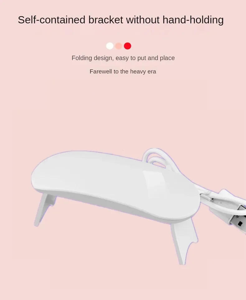 Description Picture 5 of itemPortable Nail Dryer Lamp UV LED Nail Light For Curing All Gel Polish USB Rechargeable Quick Dry Manicure Machine Nail Art Tools