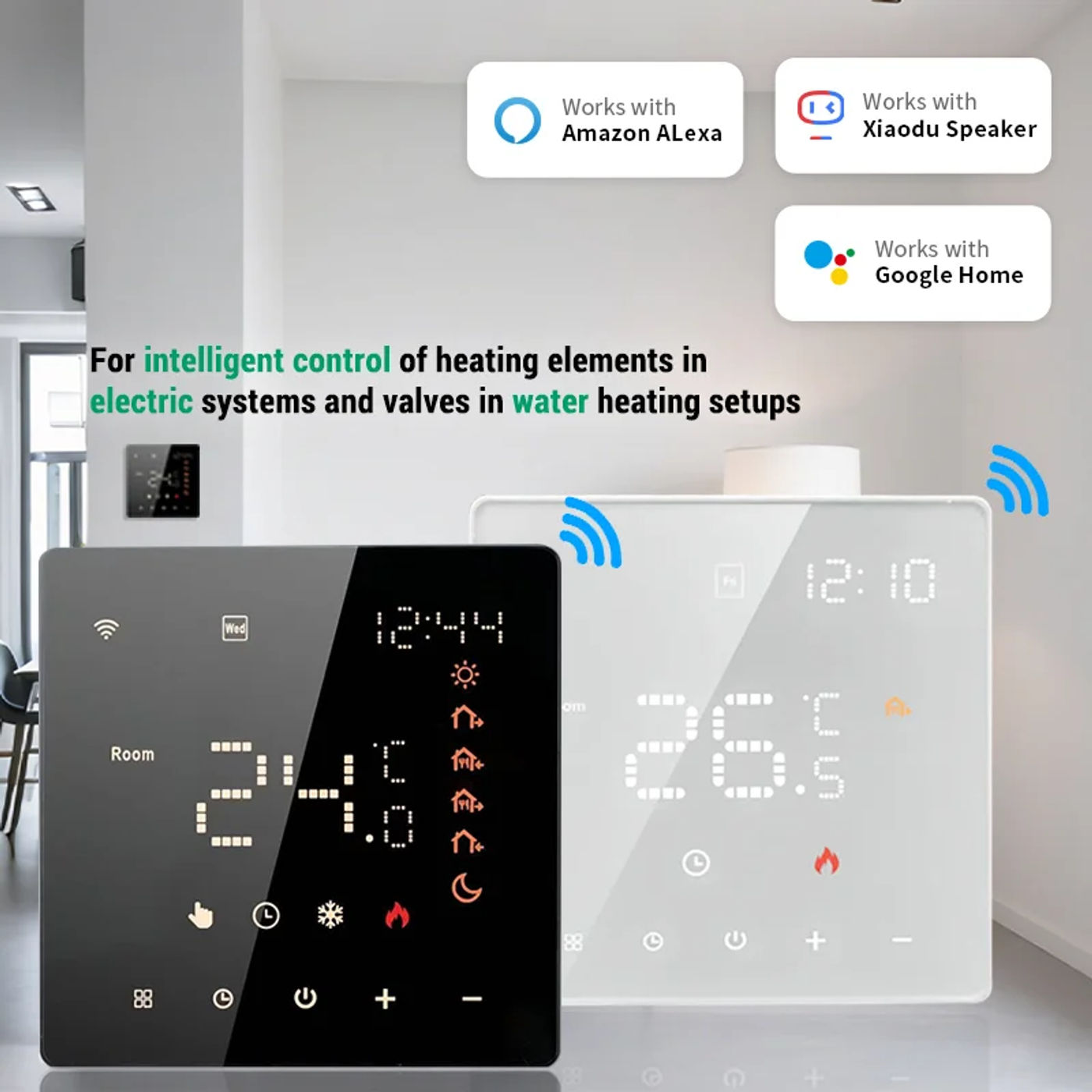Description Picture 5 of itemTuya Wifi Thermostat Floor Heating Tuya Thermostat Underfloor Heating Wifi Temperature Remote Controller for Google Home Alexa