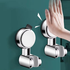 1Pc Universal Shower Head Holder Adjustable Strong Adhesive ABS Shower Brackets Suction Cup Wall Mount Waterproof Shower Base