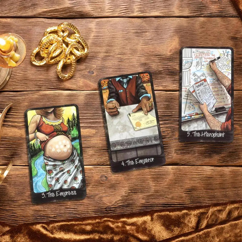 Description Picture 3 of itemTable Card 78pcs Party Mystical Realm Tarot Card Fun Table Game Tarot Deck Card Game Board Out Of Hand Tarot Deck Divination