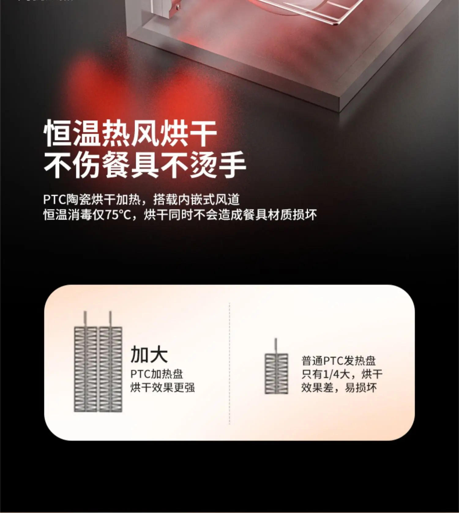 Description Picture 6 of itemJapanese cherry blossom disinfection cabinet, small stainless steel UV tabletop tableware, kitchen disinfection bowl