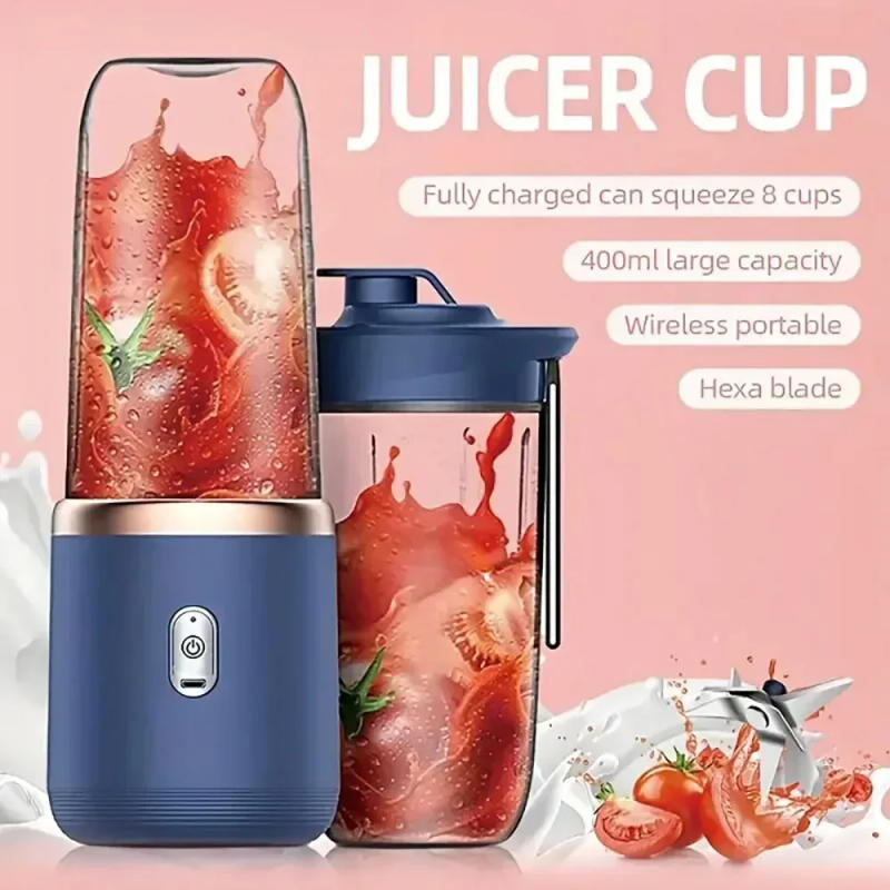 Description Picture 5 of itemPortable Blender Bottle Electric 6 Blades Multifunction Juice Blender Fresh Juice Smoothie Blender Ice CrushCup Food Processor