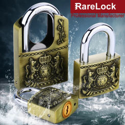 Antique Padlock Key Lock for Garden Gate Home Door Warehouse Car Jewelry Box Cabinet Drawer Gym Locker Rarelock MS539 h