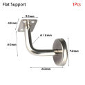 1Pcs Wall Support Handrail Bracket Stainless Steel 60x60mm Hand Rail Holder Stair Railing Guardrail Home Decoration Accessories