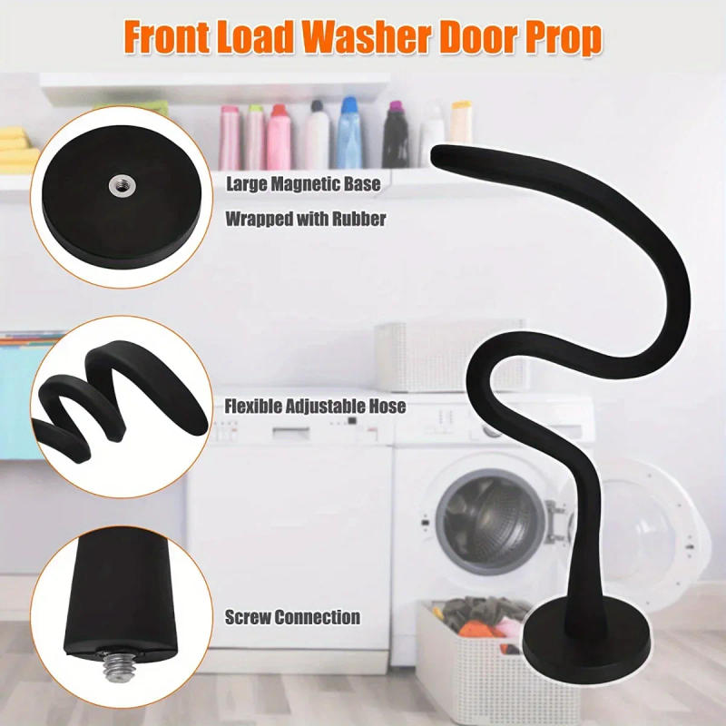 Description Picture 2 of itemEasy-Install, Flex Design-Fits Most Washers & RV Laundry Doors Magnetic Washer Door Prop-Stabilizer for Front Load Machines