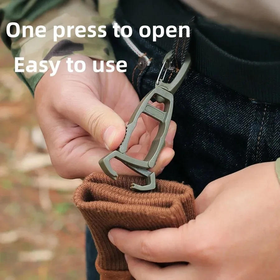 Description Picture 3 of item1PC Outdoor Glove Clip Hanger Multi-purpose Anti-drop Hook Plastic Clip Holder Protective Work Gloves Safety Clamp Camping Tools