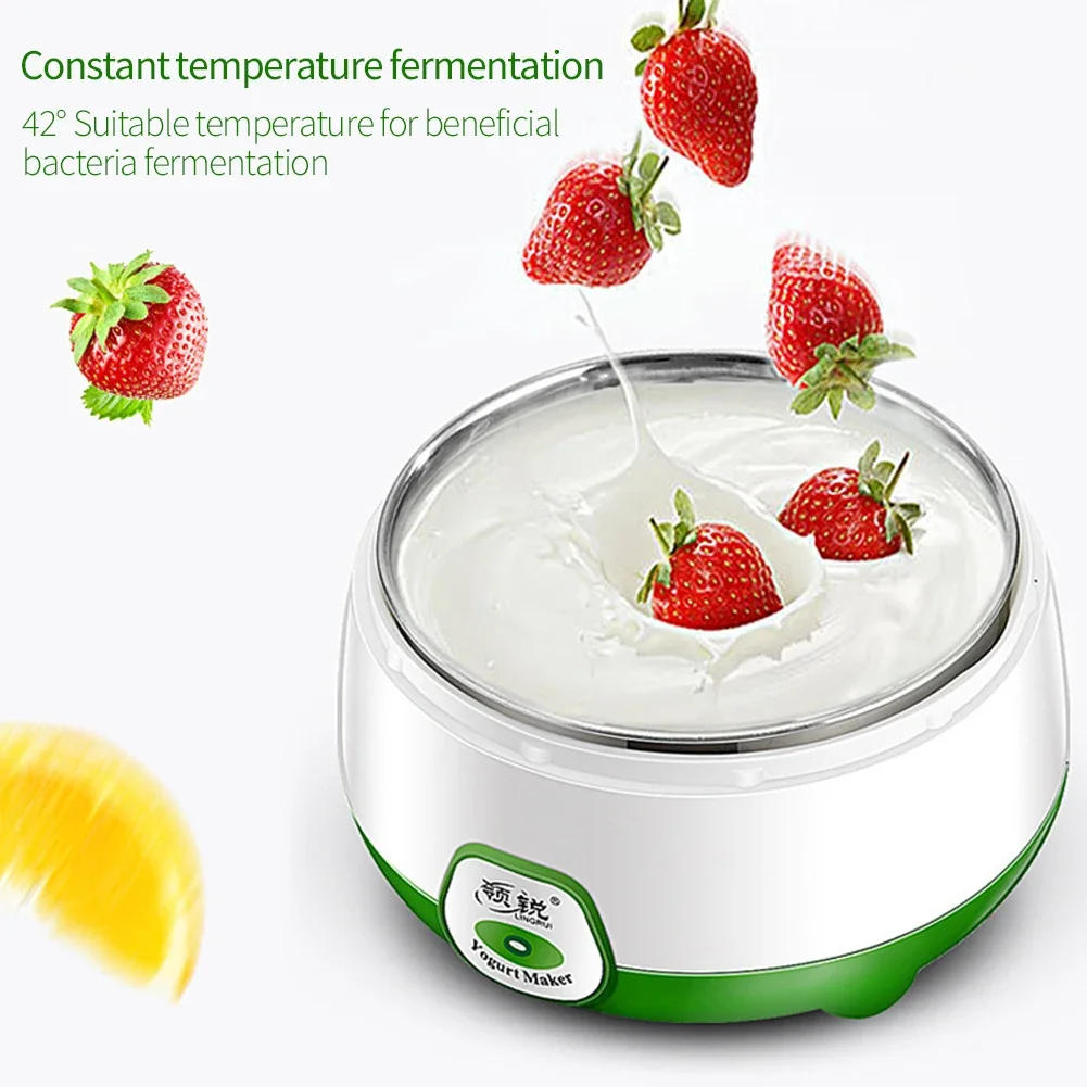 Description Picture 5 of itemYogurt Maker Mini Automatic Yogurt Machine Household DIY Yogurt Tools Kitchen Appliances Stainless Steel Tank Appliances Yogurt