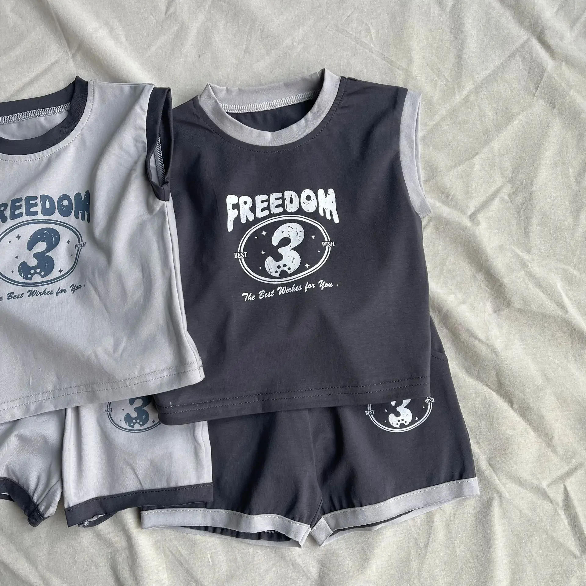 Description Picture 5 of itemChildren's Vest T-shirt Summer New Item for Boys and Girls, Cotton Versatile Top for Babies, Children's Trendy Top for Kids