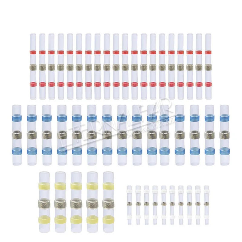 Description Picture 3 of item12AWG SST Waterproof Solder Seal Heat Shrink Butt Stress-free Wire Connectors Terminals Electrical Copper with Soldering Sleeve