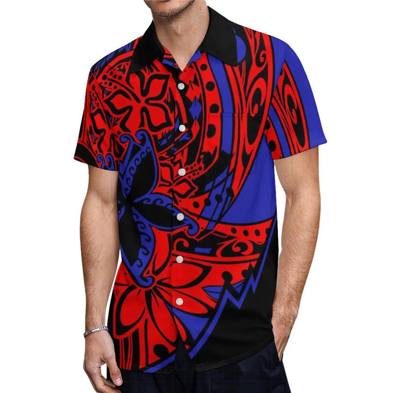 Description Picture 6 of itemSummer Short Sleeve Dress Women's New Puletasi Double Layer Suit Skirt Custom Polynesian Art Print