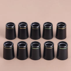 10pcs Black Plastic Golf Ferrules Fit for 0.355/0.370 Tip Irons Shaft High Quality Golf Replacement Rarts Golf Accessories