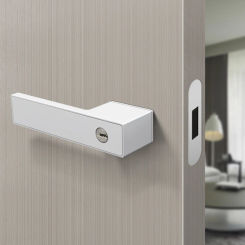 Simple Indoor Bedroom Modern Minimalist Ecological Door Lock Magnetic Silent Room Wooden Door Household Universal Door Handle