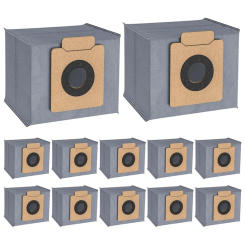 12 Pack Replacement Dust Bag For Eufy Clean X8 Pro X10 Pro Omni Robot Vacuum Self-Empty Station Replcement Bags