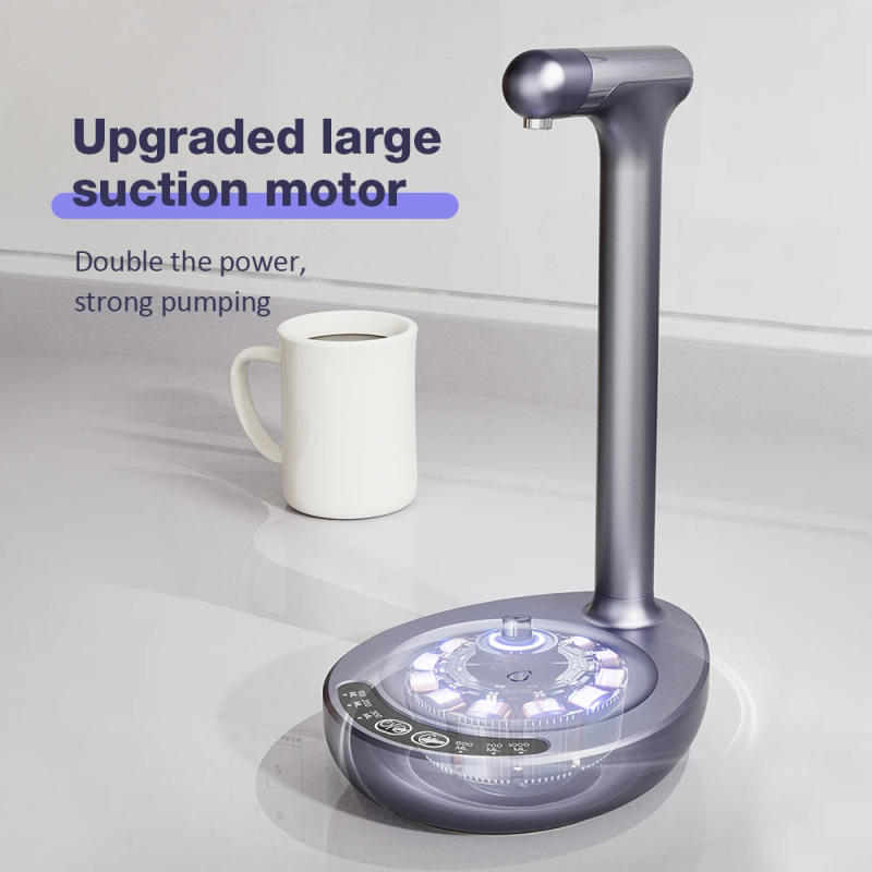 Description Picture 3 of itemRotatable Electric Water Pump With Tray 6 Speeds Quiet Automatic Water Dispenser USB Charging Portable Drinking Dispenser