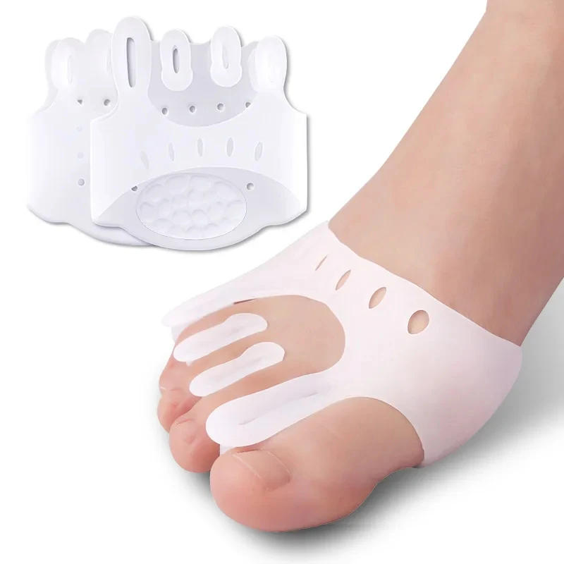 Description Picture 6 of item2pieces=1pair Gel Silicone Bunion Corrector Toe Separators Forefoot Pads Orthopedic Braces Orthotic Hallux Valgus Spacers