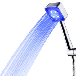 Hydropower Handheld Water-Saving LED Shower Head