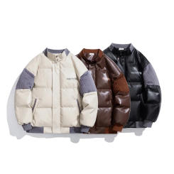 Parkas Winter Jacket Men Parkas Thicken Warm Coat Mens Stand Collar Jackets Solid Color Parka Coat Women Fashion New Streetwear