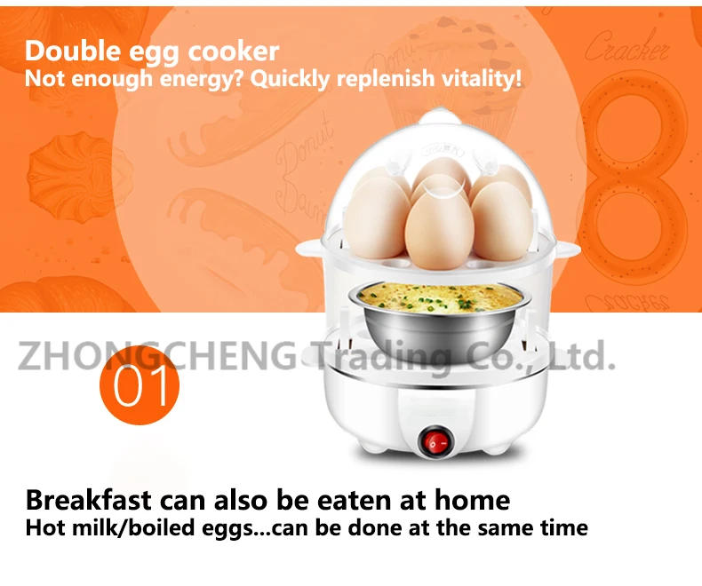 Description Picture 5 of itemElectric Egg Boiler Universal 7 Egg Boiler Steamer Fried Egg Cooking Tool Kitchen Utensils Breakfast Maker