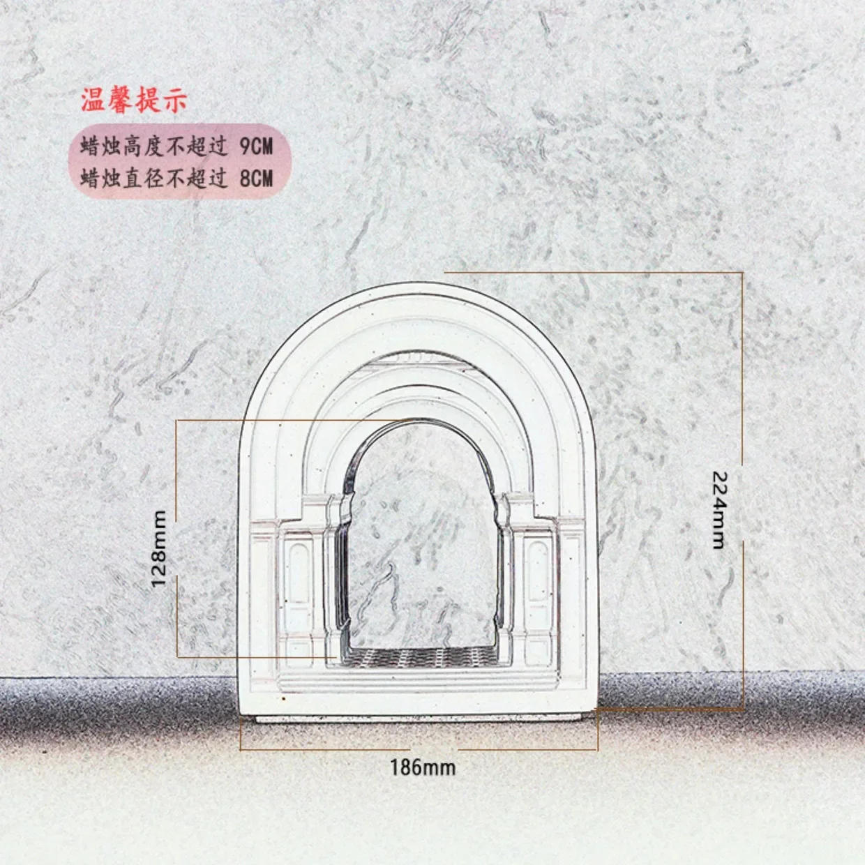 Description Picture 5 of itemElectric Candle Warmer Lamp Wax Melting Light With 2 Bulbs Creative Aromatherapy Bedside Decor Cement material 스탠드 조명