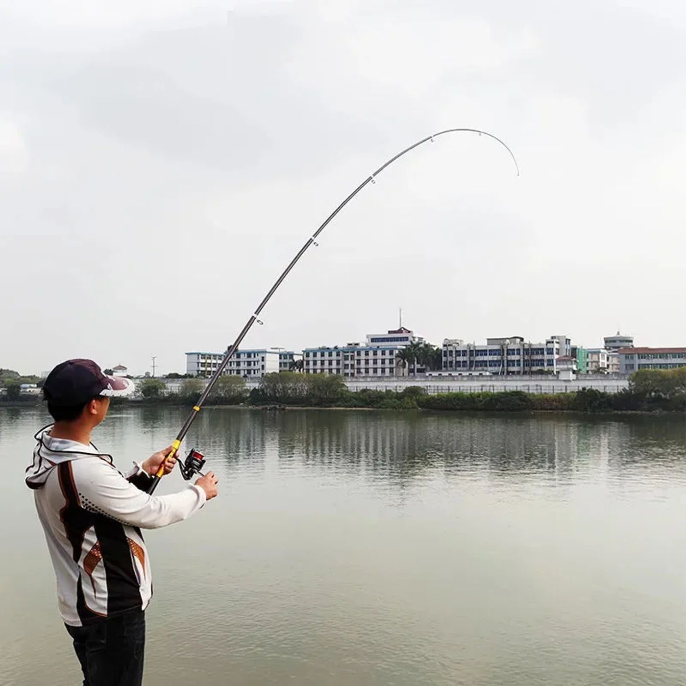 Description Picture 4 of itemCarbon Far-Throw Rod 2.1-3.6M Hard Pole For Catch Giant Fish Telescopic Travel Spinning Boat Rod Carp Fishing Supplies