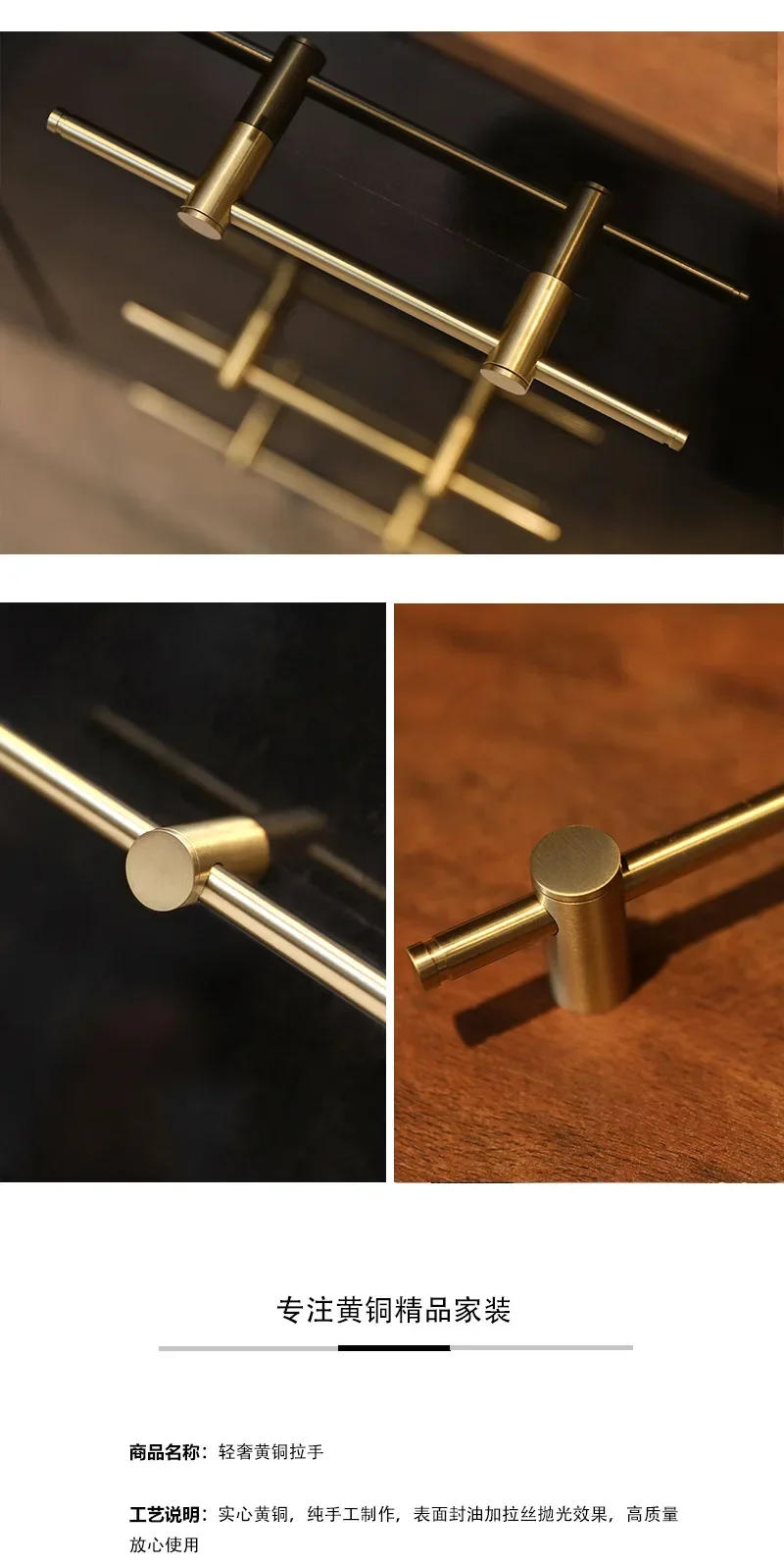 Description Picture 2 of itemAdjust The Pitch Luxury Solid Brass Long Handle Modern Golden Cabinet Glass Door Handles Drawer Pulls Furniture Handle Hardware