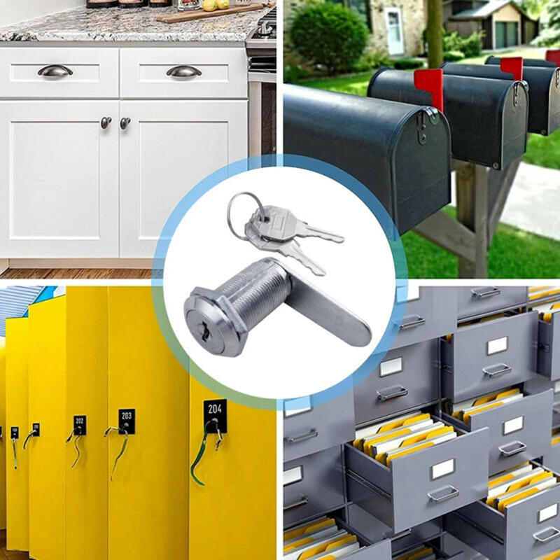 Description Picture 3 of itemMailbox Lock Zinc Alloy Switch Cabinet Mechanical Door Lock Letterbox Lock Office Lock Cabinet Locker Cam Lock With 2 Keys