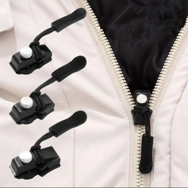 Description Picture 2 of itemNew 3 Different Size Zipper Repair Kit Removable Replacement Bad Buckle Instant Zipper Puller Metal DIY Zipper Head