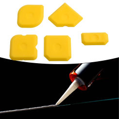Fixtures Home Improvement Home Plumbing Silicone Applicator 5pcs Glass Glue Scraper Grout Applicator Silicone Yellow Caulk Tile