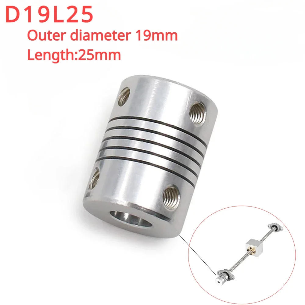 Description Picture 2 of item5mmx 8mm 8mmx 8mm Flexible Shaft Coupler 3mm4mm5mm6mm6.35mm10mm Motor Coupling For Z Axis CNC Stepper Motor Connector 3D Printer