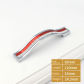 2PCS Red-Silver-96MM