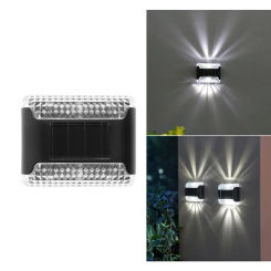 Waterproof LED Solar Wall Lamp Waterproof Street Light Up And Down Luminous Lighting Home Balcony Porch Yard Decoration