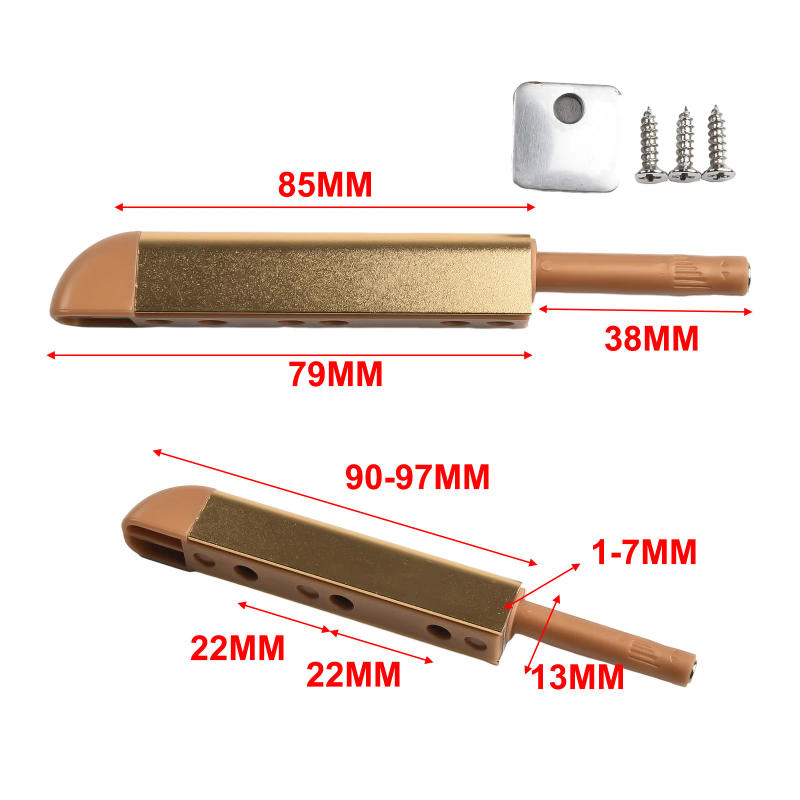 Description Picture 5 of itemCabinet Door Catch Cabinet Hinge Furniture Household Aluminum Alloy Household Doors Rebound Device Securely Closed