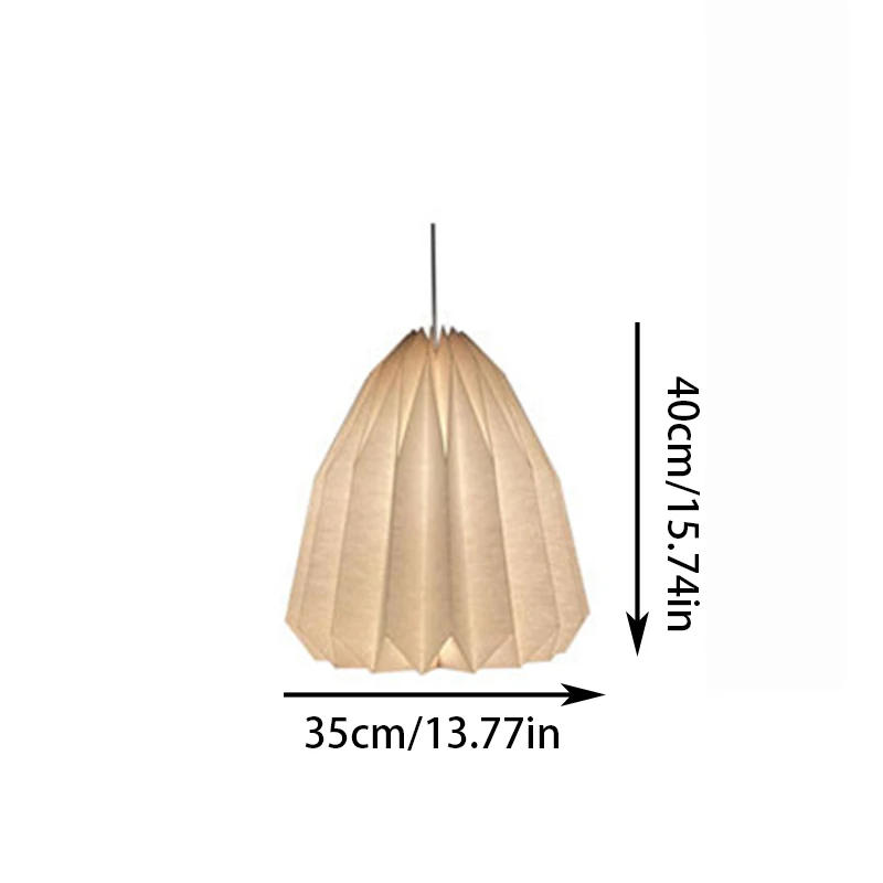 Description Picture 6 of item1PC Creative Origami Ceiling Lamp Shade Living Room Restaurant Cafe Hanging Lamp Cover Nordic Style Lampshade Bedroom Decoration