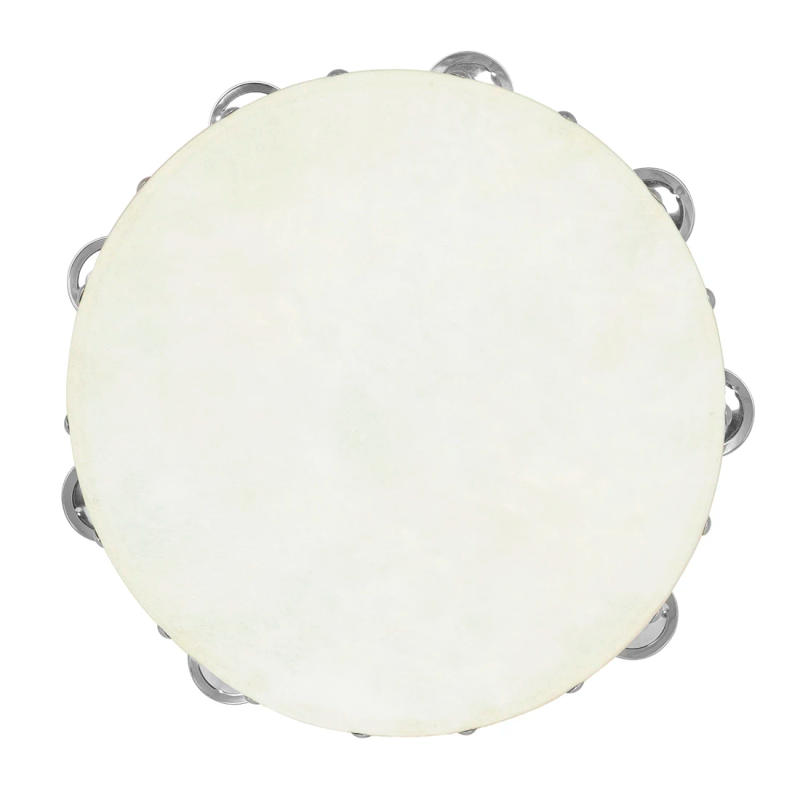 Description Picture 3 of itemNew 10inch Tambourine Orff Sheepskin Drum Wood Tambour Tambourine Drum Toys for Children Kids Percussion Instruments Timbrel