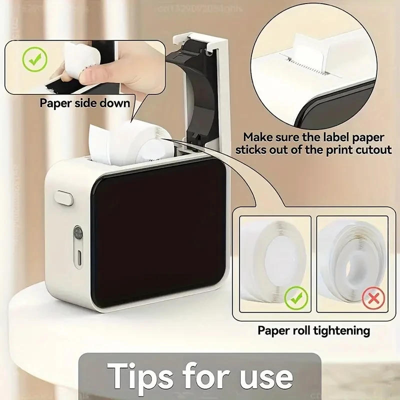 Description Picture 3 of itemP15 Paper Roll thermal sticker 12x40 14x30 Thermal Printer Tape Transparent Label Paper for P11/P12/P15/P50/B100/D30/HP1/HP3