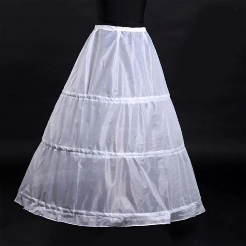Description Picture 4 of itemNew Women A-line Petticoat Adjustable Drawstring Single Bridal Crinoline Gown Waist Layer Wedding Ball Dress 3 Hoops Underskirt