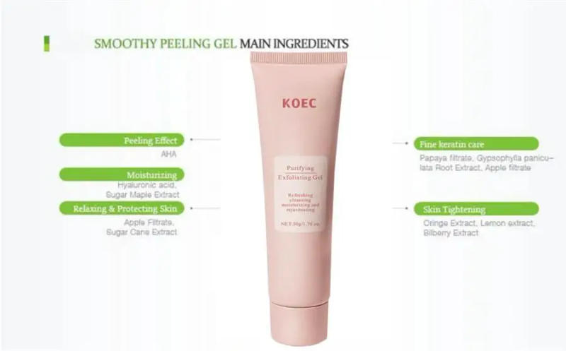 Description Picture 4 of itemRevitalize Skin Fruit Acid Peeling Gel Facial Cleansing Exfoliating Peeling Scrub Deep Clean Acne Blackhead Remove Face Cleanser