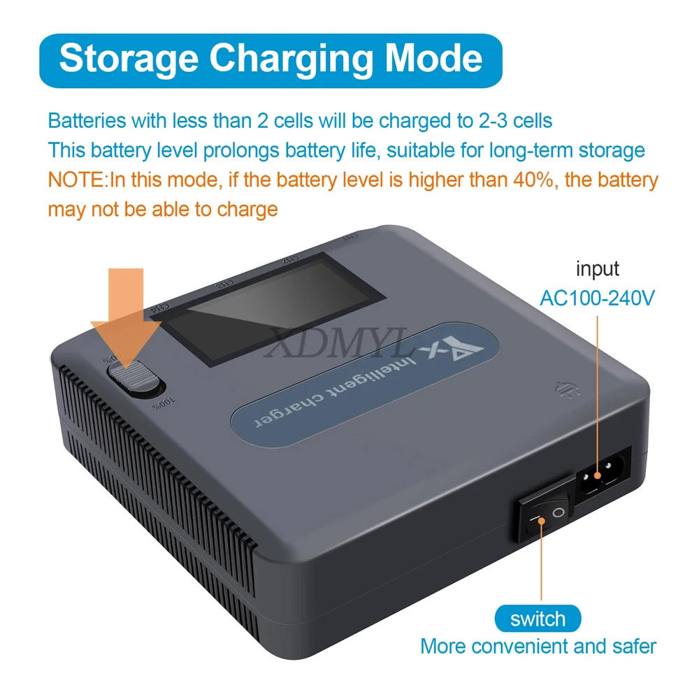 Description Picture 4 of item6 IN 1 Digital Display Battery Charger for DJI Mavic 3 Drone Battery Charging Hub Fast Smart Battery Charger Drone Accessories